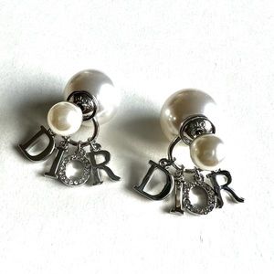 Dior Tribales Glass Pearl Earrings